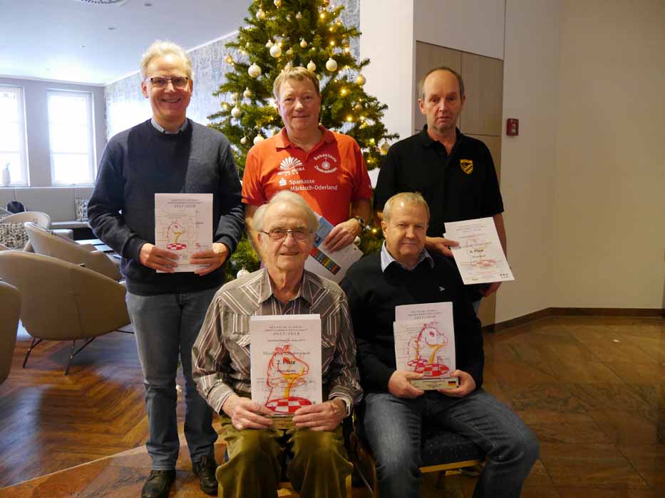 Siegerehrung Gruppe - D: Winfried Natterer, Klaus Künitz, Detlef Krüger, Georg Jäger, Martin Bried