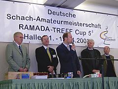 Eröffnung mit Dr. Reinemann, Dr. Jordan, Fricke, Schneider, Hofmann (v.l.)