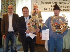 Die Jubilare mit 50 Teilnahmen: Uwe Scheunemann und Frank Stolzenwald
