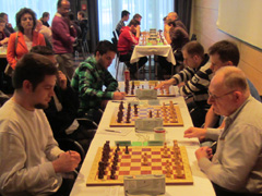Gruppe C: Manfred Weinmann-Musset (rechts) gegen Jens Gramenz (links)