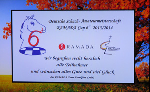 Begrüßung der Schachspieler im RAMADA-Hotel Frankfurt (Oder)
