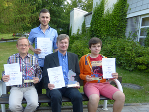 Siegerehrung Gruppe - A: Michael Schulz, Mark Sergin, Detlev Wolter, Lev Yankelevich