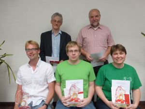 Siegerehrung Gruppe - A: Matthias Tonndorf, Hartmut Zieher, Markus Hahn, Ingo Cordts, Sandra Ulms