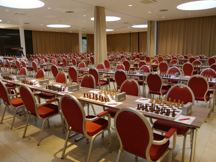 Der Turniersaal im H4 Hotel München.